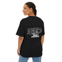 Boxy Tee — 'Built Sideways' Drift Car Graphic Shirt