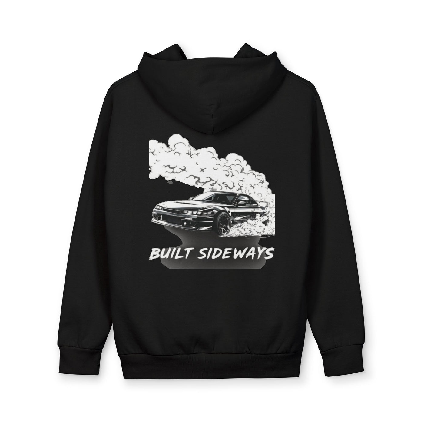 Built Sideways Hoodie — Drift Car Graphic Pullover with LA Logo