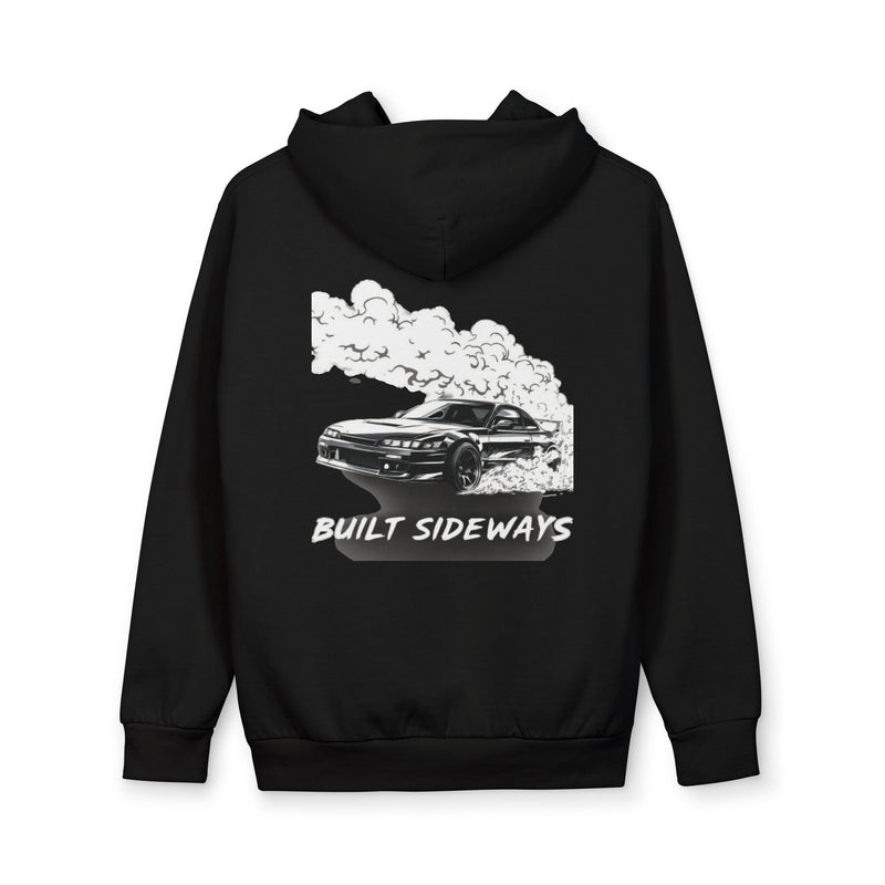 Built Sideways Hoodie — Drift Car Graphic Pullover with LA Logo
