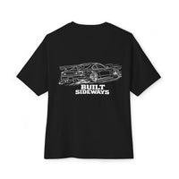 Boxy Tee — 'Built Sideways' Drift Car Graphic Shirt