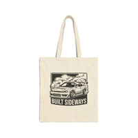Tote Bag — 'Built Sideways' Drift Car Canvas Tote (Locked Angle Supply Co.)
