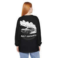 Built Sideways Long Sleeve — Drift Car Graphic Long Sleeve Tee